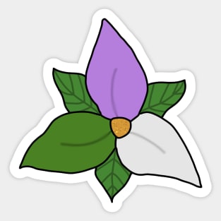 Genderqueer pride flower Sticker